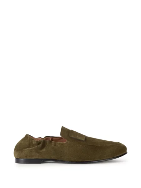Pantofi loafer Givenchy din piele de căprioară verde