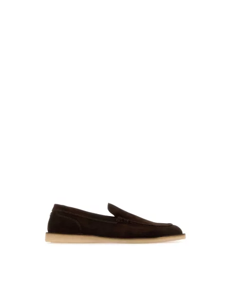 Półbuty Dolce And Gabbana skórzane brązowe
