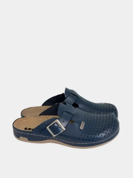 Кожаные сабо Leon синие