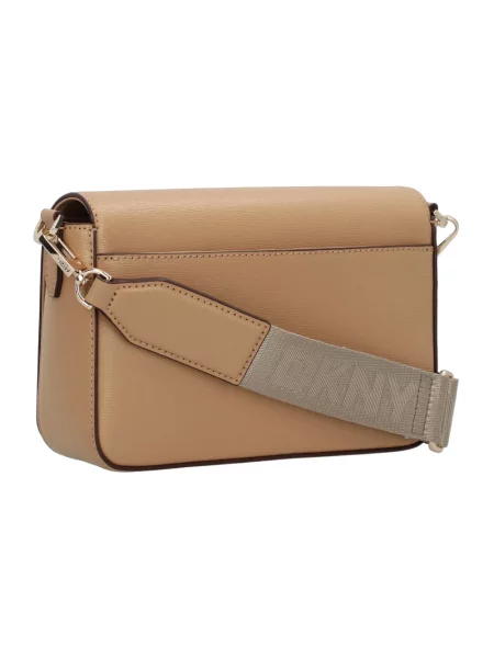 Torebka crossbody Dkny skórzana beżowa