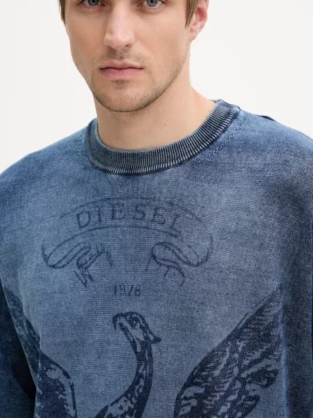 Diesel sweter K-FENICOL lekki niebieski