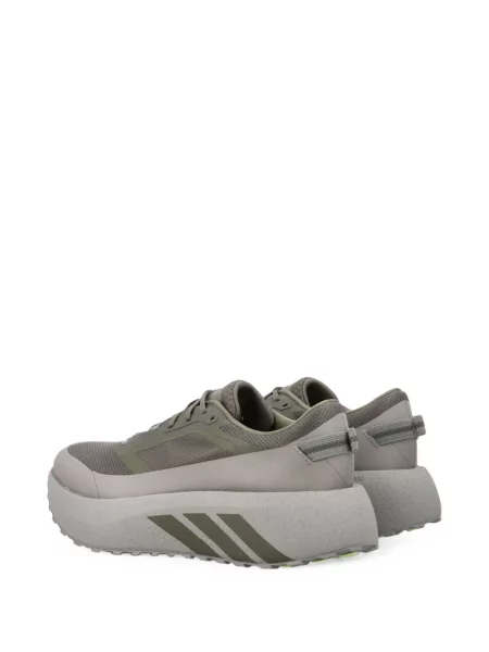 Pantaloni Adidas alergare cu broderie chunky verde