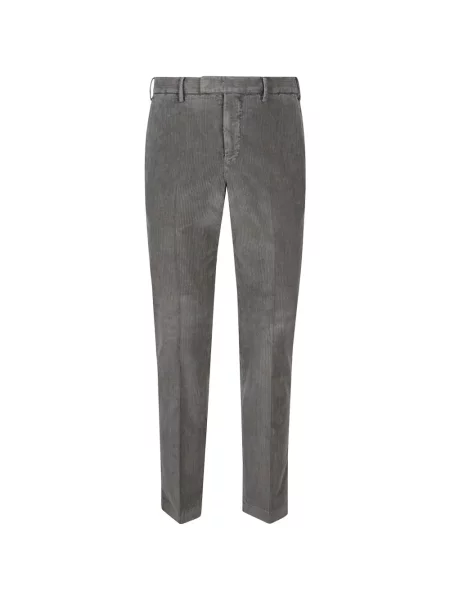 Pantaloni Pt Torino de catifea cord gri