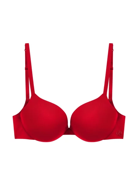 GOD SAVE QUEENS Podprsenka Second Skin Ultimate Push-Up Bra' červená
