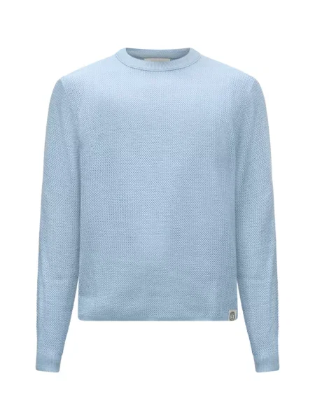 JACK & JONES Pulover JORFREDERIKSBERG deschis albastru