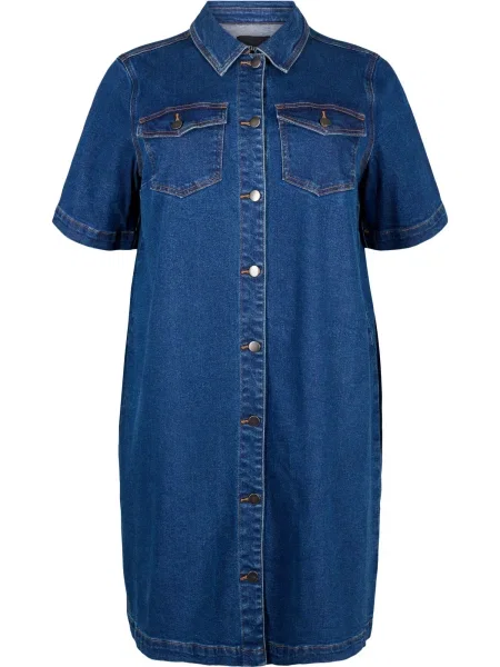 Zizzi Rochie tip bluză Jchar denim albastru