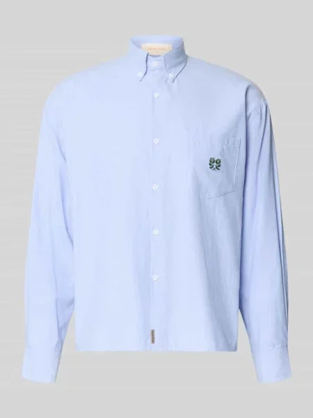 Koszula casualowa o kroju regular fit z wyhaftowanym motywem Another Cotton Lab
