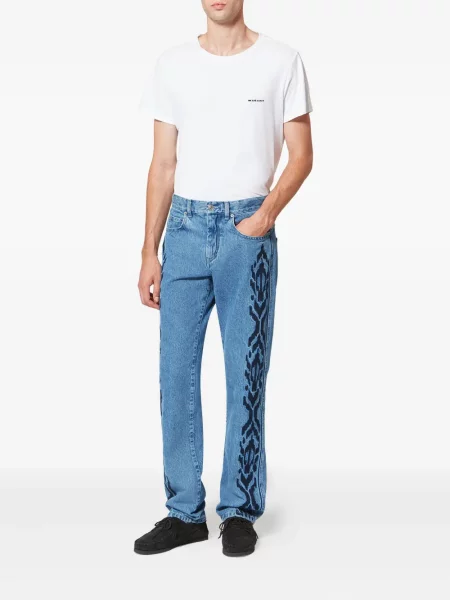 Blugi Marant cu broderie albastru