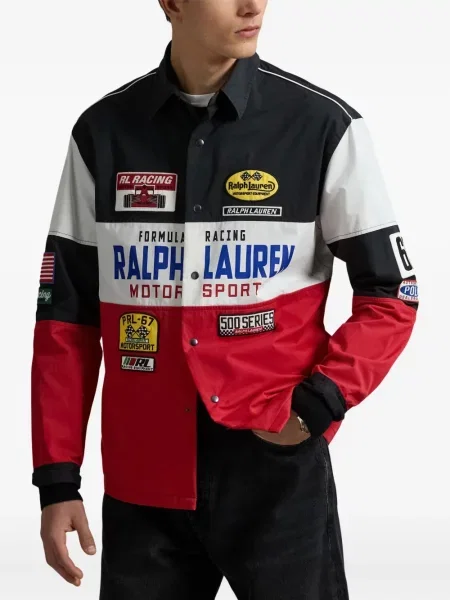 Slip de baie Polo Ralph Lauren alergare cu cordon cu imagine alb