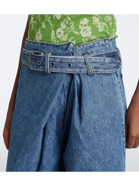 Blugi cu picior larg Loewe drapate albastru