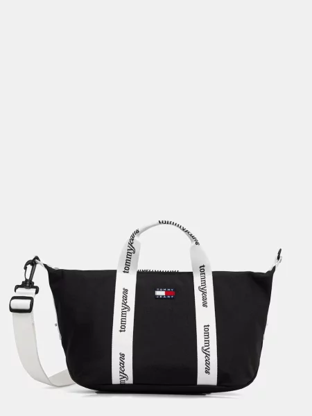 Tommy Jeans Nakupovalna torba ESS / bela črna