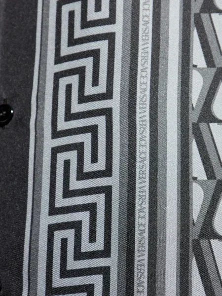 Svilena košulja Versace siva