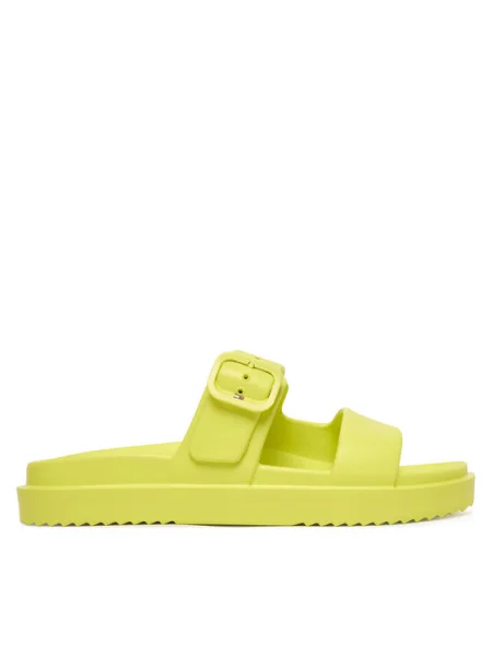 Șlapi Tommy Hilfiger cu bretele verde