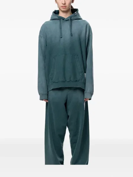 Hoodie Maison Mihara Yasuhiro με φθαρμένο εφέ πράσινο