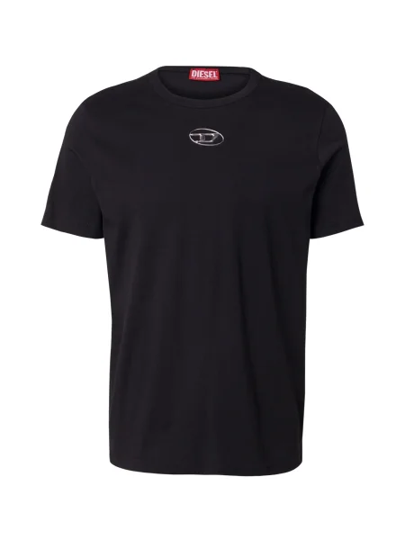 DIESEL Tričko T-ADJUST-OD / strieborná čierna