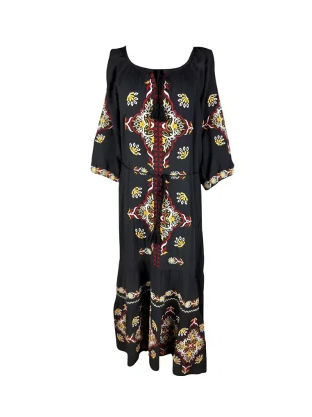 Rody’s forever Rochie Lässiges Damenkleid schwarz/gelb L' negru