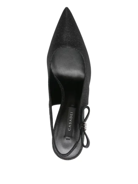 Pantofi cu toc Casadei slingback negru