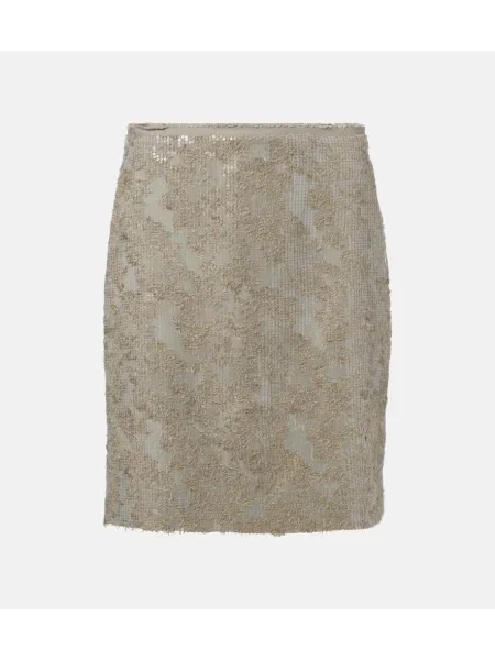 Fustă tip creion Dorothee Schumacher până la genunchi gri