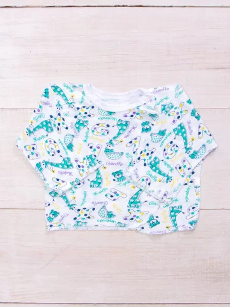 Дитячий Лонгслів Носи своє м'ятний білий