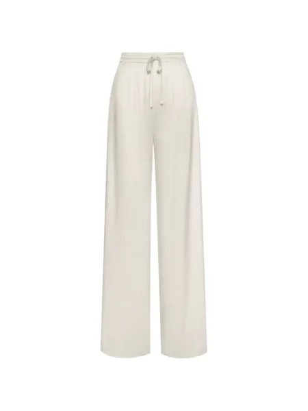 Pantaloni Oscar De La Renta alb