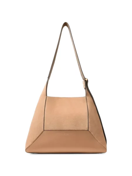 Geantă Jimmy Choo din piele de căprioară maro