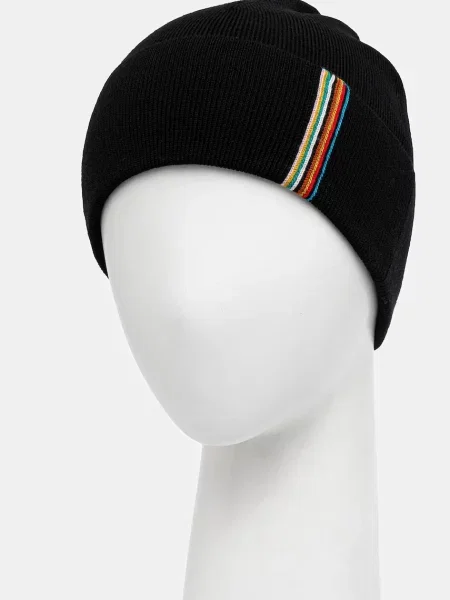 Czapka Paul Smith wełniana czarna