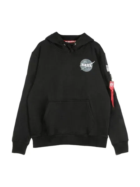 Bluza z kapturem Alpha Industries z kapturem czarna