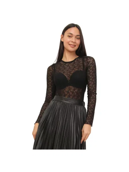 Top La Modeuse negru