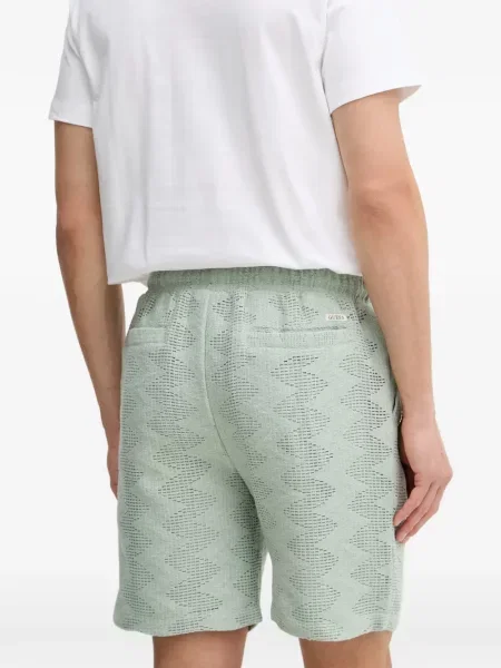 Pantaloni scurți Guess tricotate verde