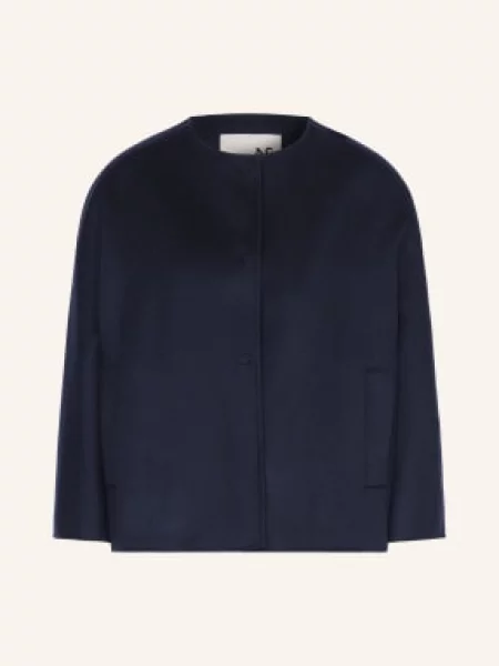 Manzoni 24 Kurtka Z Klapami blau granatowa