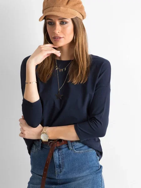 Bluză Fashionhunters albastru