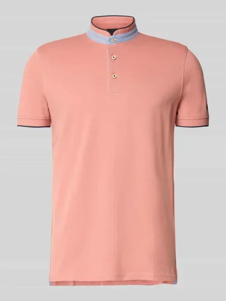 Koszulka polo o kroju regular fit z czystej bawełny ze stójką Christian Berg Men