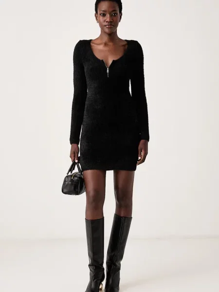 Guess rochie bodycon JAYCEE negru