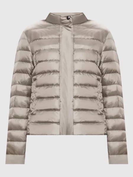 Пухова куртка Woolrich сіра