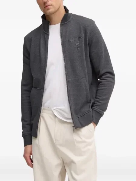 Hanorac Guess cu autograf gri