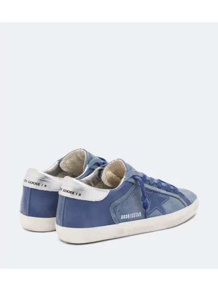 Superge Golden Goose iz semiša modra
