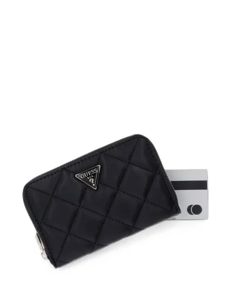 Matlasat portofel Guess cu autograf negru