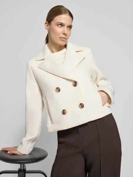 Kurtka krój regular fit z dodatkiem Christian Berg Woman Selection biała