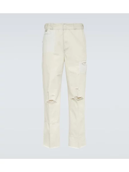 Kalhoty Undercover s oděrkami šedé