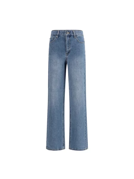 Proste jeansy Self-portrait niebieskie