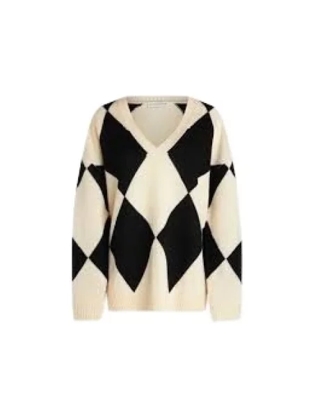 Sweter Ballantyne w geometryczne wzory