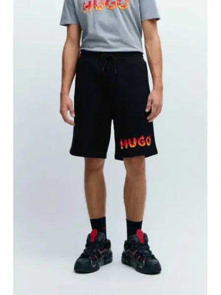 HUGO Pantaloni scurți Dinque negru