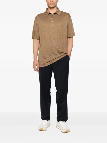 Pantaloni Moncler de lână albastru