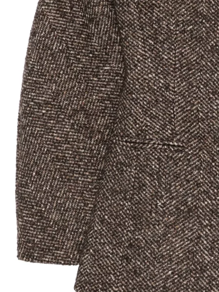 Geacă Bazar Deluxe cu model herringbone maro