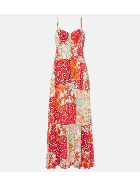 Rochie maxi Diane Von Furstenberg cu model floral de costum