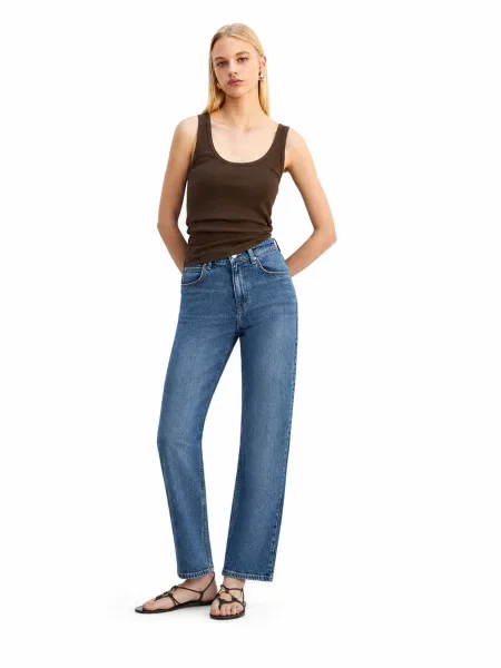 Прямі джинси LTB Jeans бавовна/еластан синій
