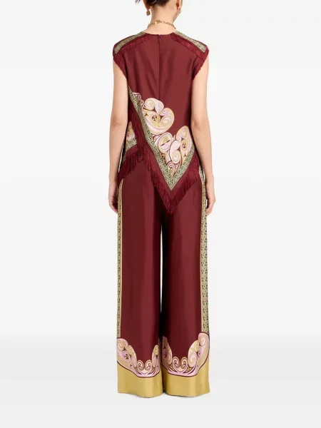 Pantaloni palazzo La Doublej roșu