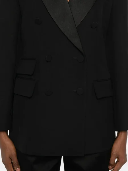 Sacou Sandro din satin negru