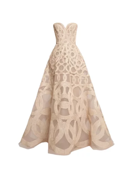 Rochie Elie Saab cu broderie fără bretele