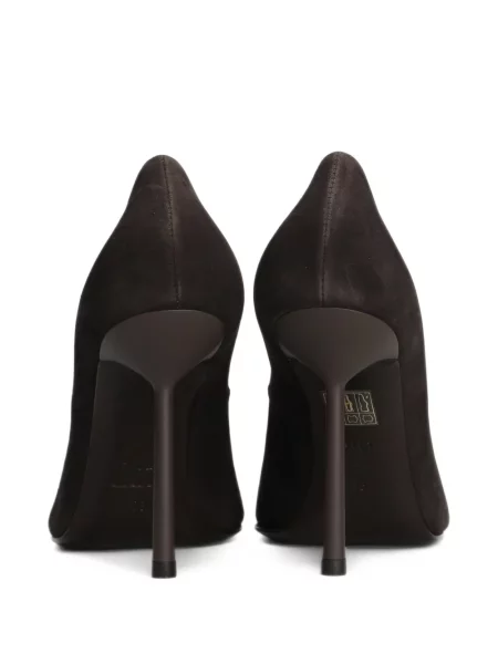 Pantofi cu toc Le Silla din piele de căprioară maro